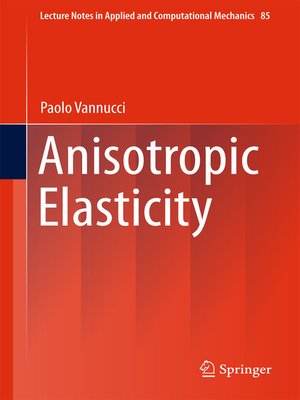 cover image of Anisotropic Elasticity